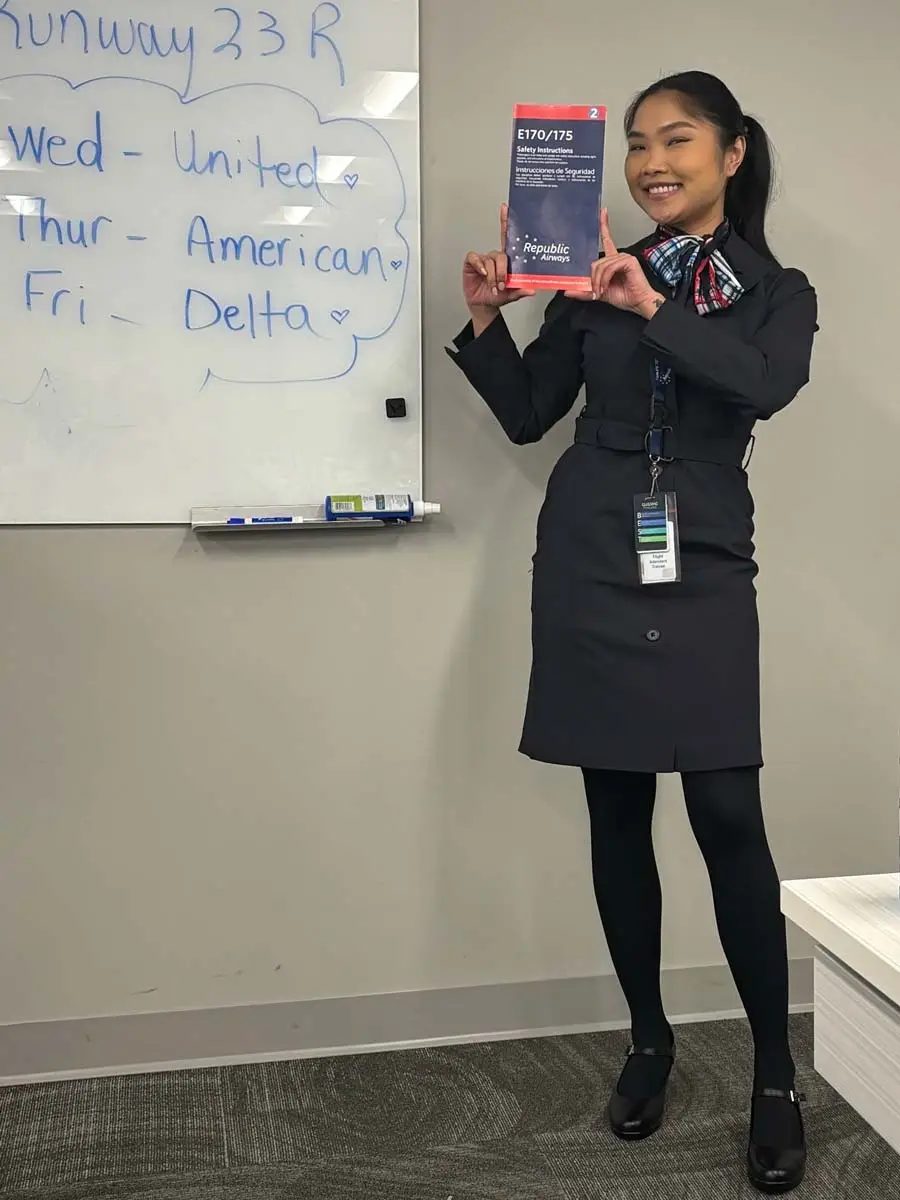 Flight attendant graduate headshot