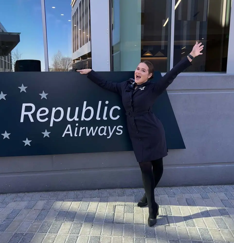 Republic Airways flight attendant graduate